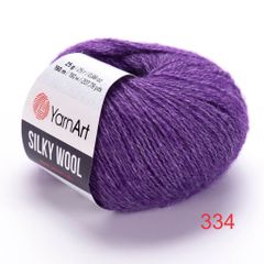 Len lông cừu Silky Wool nhập khẩu từ Yarnart đan móc áo, váy, khăn