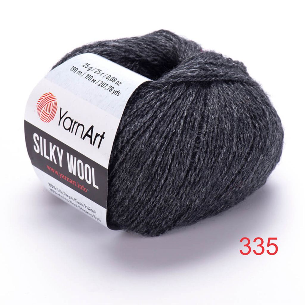 Len lông cừu Silky Wool nhập khẩu từ Yarnart đan móc áo, váy, khăn
