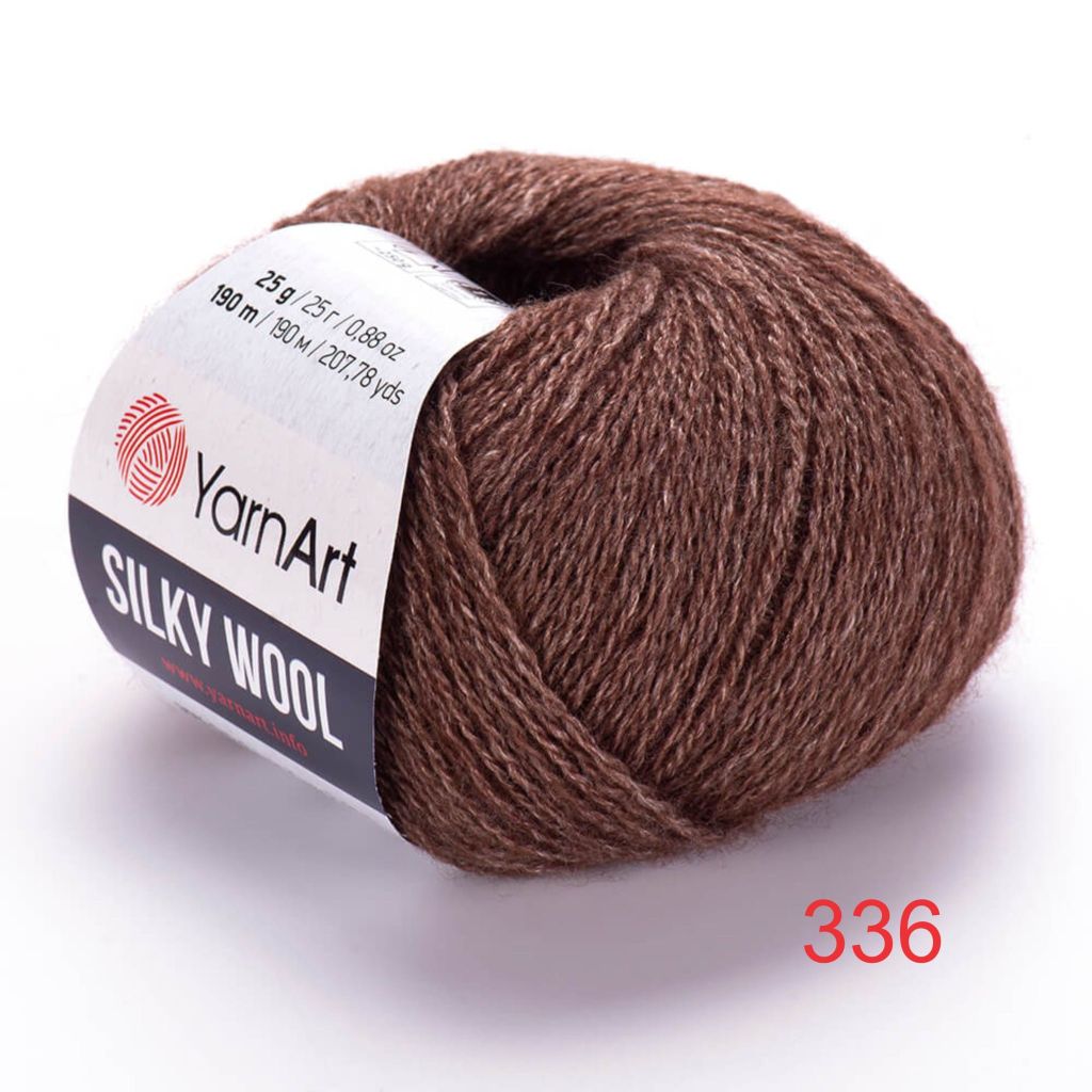 Len lông cừu Silky Wool nhập khẩu từ Yarnart đan móc áo, váy, khăn
