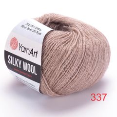 Len lông cừu Silky Wool nhập khẩu từ Yarnart đan móc áo, váy, khăn
