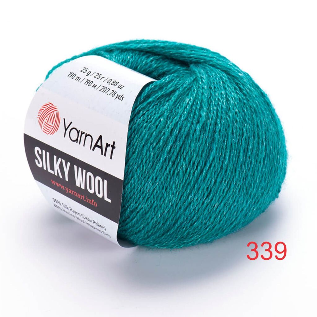 Len lông cừu Silky Wool nhập khẩu từ Yarnart đan móc áo, váy, khăn