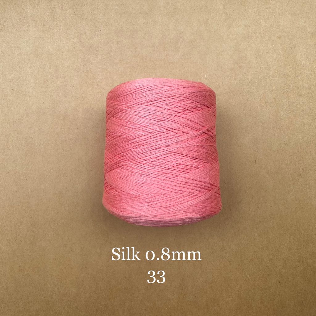 Cuộn sợi 100% silk 0.8mm màu trơn - 300gram