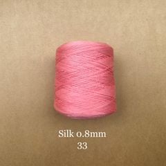 Cuộn sợi 100% silk 0.8mm màu trơn - 300gram