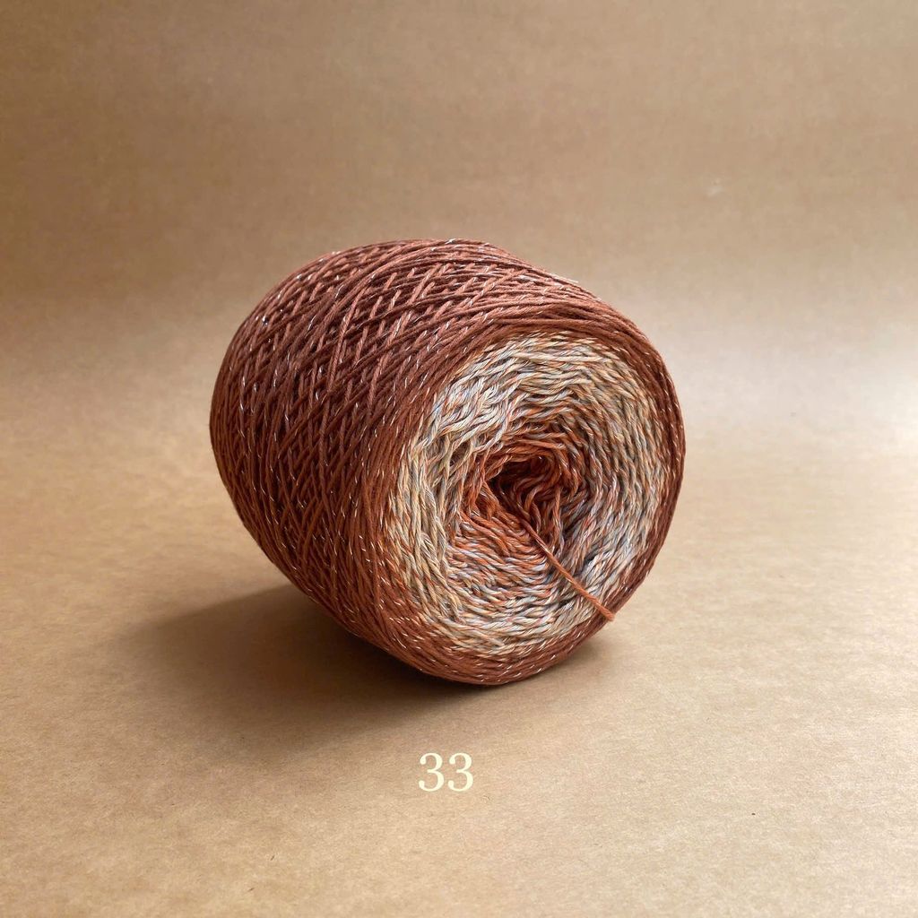 Sợi cầu vồng Cotton 1.2mm, kim tuyến