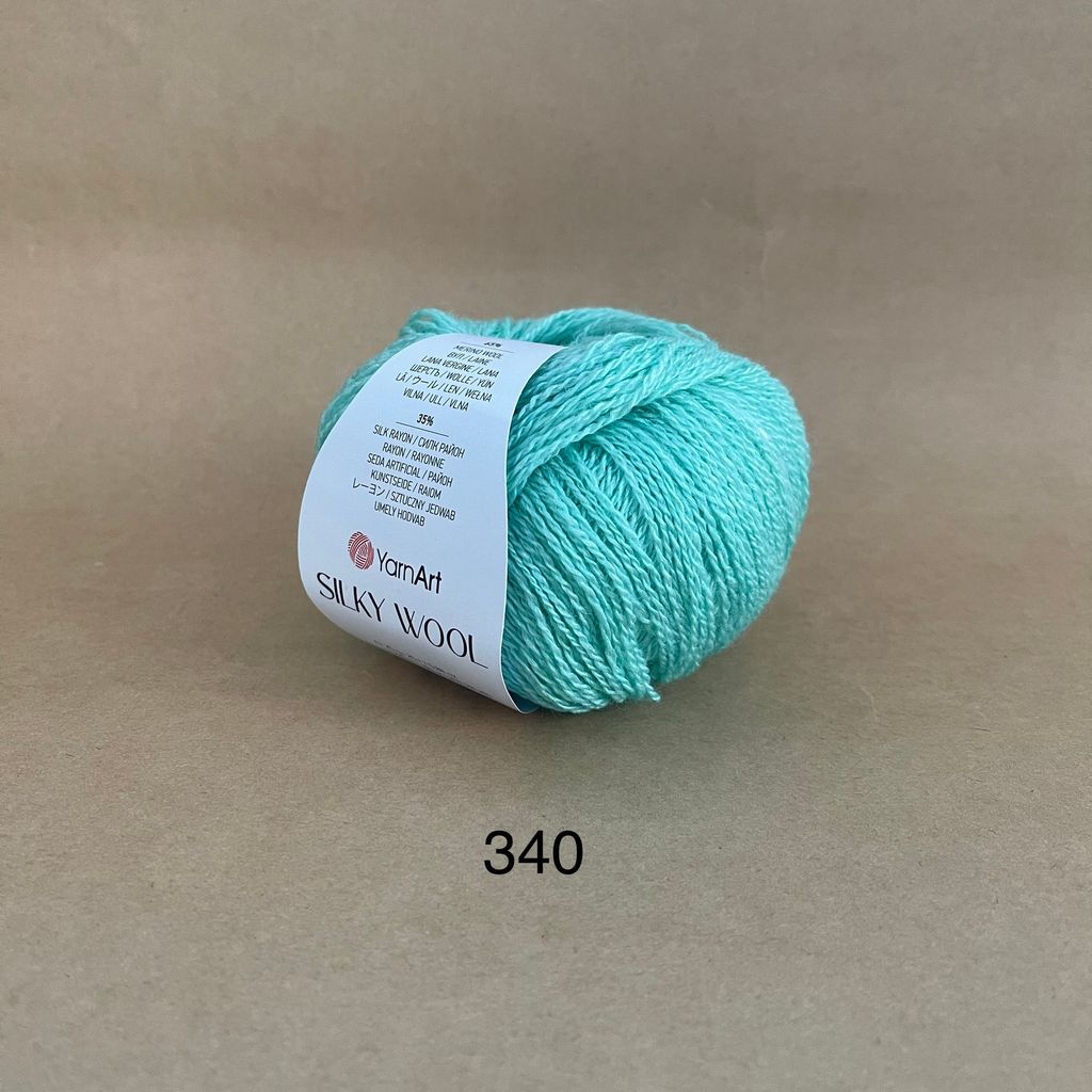 Len lông cừu Silky Wool nhập khẩu từ Yarnart đan móc áo, váy, khăn