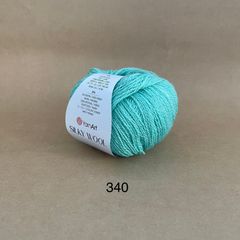 Len lông cừu Silky Wool nhập khẩu từ Yarnart đan móc áo, váy, khăn
