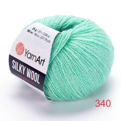 Len lông cừu Silky Wool nhập khẩu từ Yarnart đan móc áo, váy, khăn