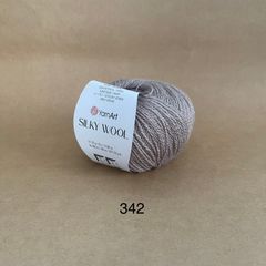 Len lông cừu Silky Wool nhập khẩu từ Yarnart đan móc áo, váy, khăn