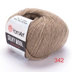 Len lông cừu Silky Wool nhập khẩu từ Yarnart đan móc áo, váy, khăn