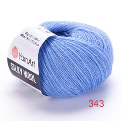 Len lông cừu Silky Wool nhập khẩu từ Yarnart đan móc áo, váy, khăn