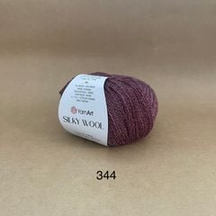 Len lông cừu Silky Wool nhập khẩu từ Yarnart đan móc áo, váy, khăn