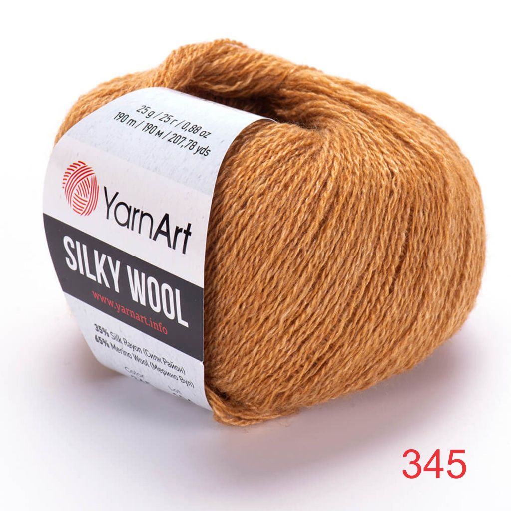 Len lông cừu Silky Wool nhập khẩu từ Yarnart đan móc áo, váy, khăn