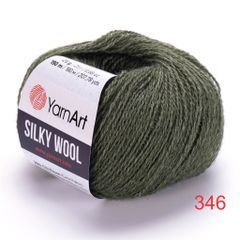 Len lông cừu Silky Wool nhập khẩu từ Yarnart đan móc áo, váy, khăn