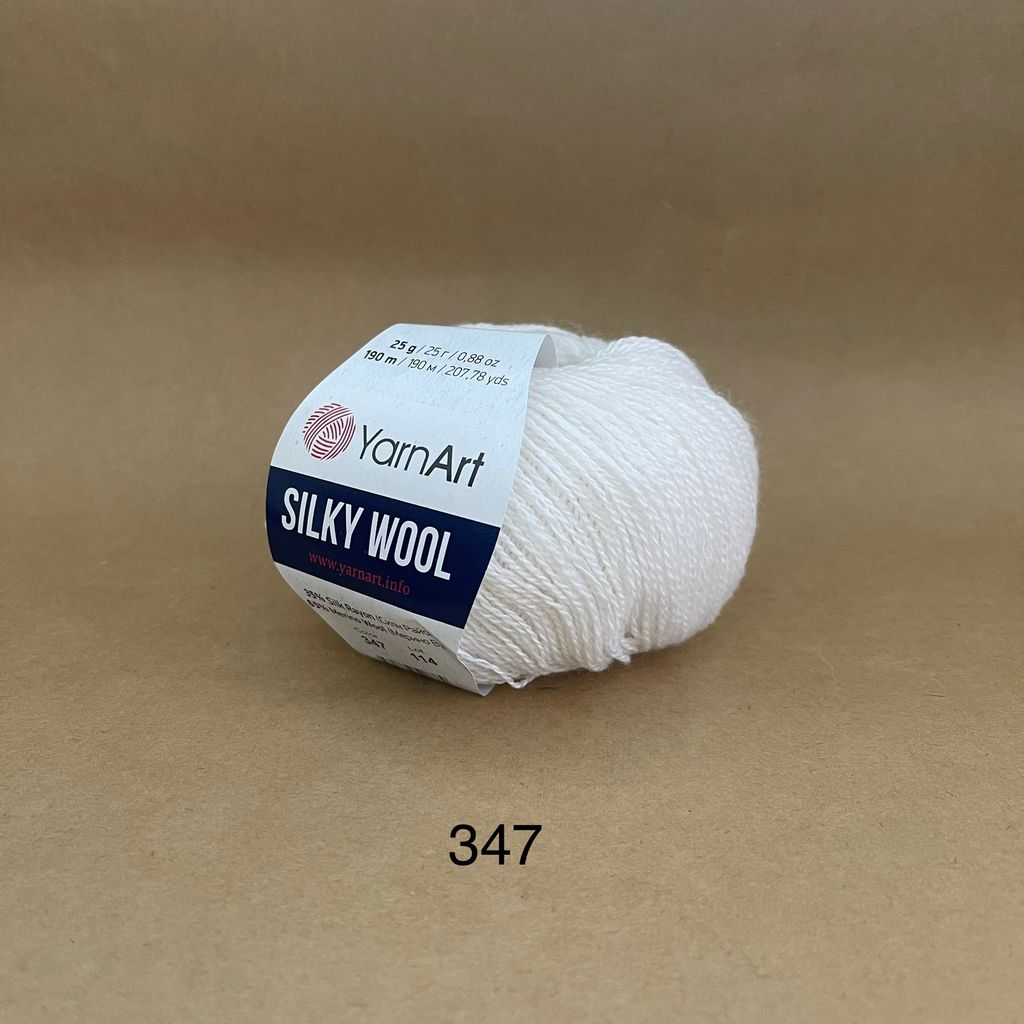 Len lông cừu Silky Wool nhập khẩu từ Yarnart đan móc áo, váy, khăn