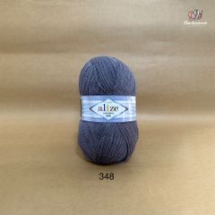 Cuộn len ấm Lanagold 800 hãng Alize siêu dôi, siêu ấm đan móc khăn, áo ấm cực thích