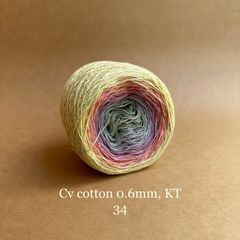 Sợi cầu vồng Cotton 0.6mm, kim tuyến