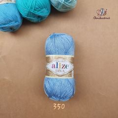 Sợi acrylic bóng Diva nhập khẩu từ Alize yarns đan móc bikini, áo, váy, thú, nón cực xinh