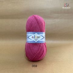 Cuộn len ấm Lanagold 800 hãng Alize siêu dôi, siêu ấm đan móc khăn, áo ấm cực thích