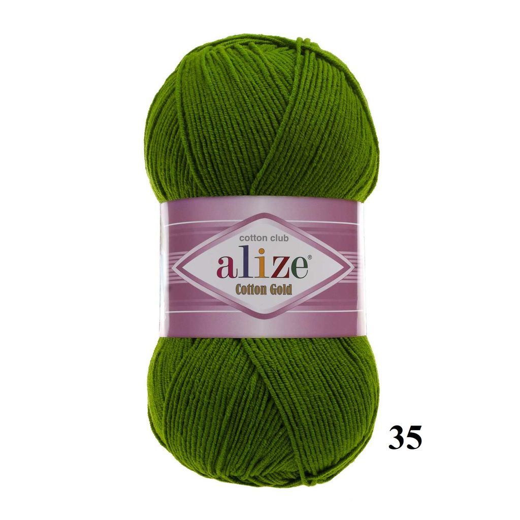 Len hè Cotton Gold nhập khẩu từ Alize Yarns, đan móc đồ hè, thú, nón cực xinh