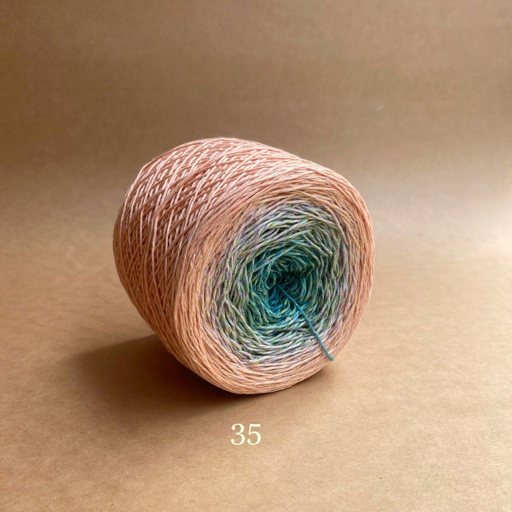 Sợi cầu vồng Cotton 1.2mm, kim tuyến