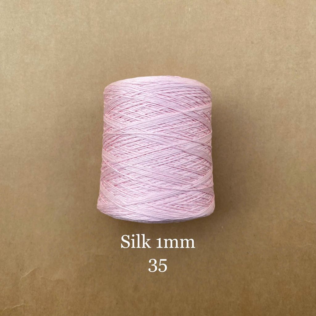Cuộn sợi 100% Silk 1mm, 300g màu trơn