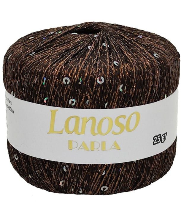 Sợi lấp lánh Parla nhập từ Lanoso, đan móc áo, váy, khăn