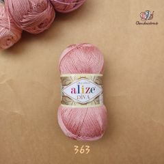Sợi acrylic bóng Diva nhập khẩu từ Alize yarns đan móc bikini, áo, váy, thú, nón cực xinh