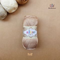 Sợi acrylic bóng Diva nhập khẩu từ Alize yarns đan móc bikini, áo, váy, thú, nón cực xinh