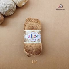 Sợi acrylic bóng Diva nhập khẩu từ Alize yarns đan móc bikini, áo, váy, thú, nón cực xinh