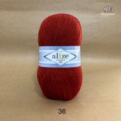 Cuộn len ấm Lanagold 800 hãng Alize siêu dôi, siêu ấm đan móc khăn, áo ấm cực thích