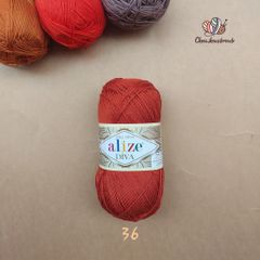 Sợi acrylic bóng Diva nhập khẩu từ Alize yarns đan móc bikini, áo, váy, thú, nón cực xinh