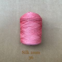 Cuộn sợi 100% Silk 1mm, 300g màu trơn