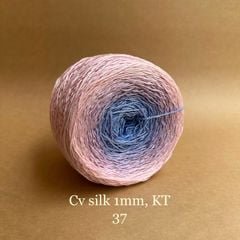 Cầu vồng sợi Silk kim tuyến, cỡ 1.0mm, 300g, đan móc áo, váy, khăn
