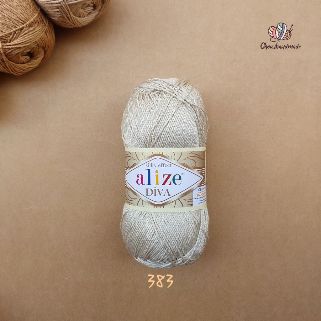 Sợi acrylic bóng Diva nhập khẩu từ Alize yarns đan móc bikini, áo, váy, thú, nón cực xinh