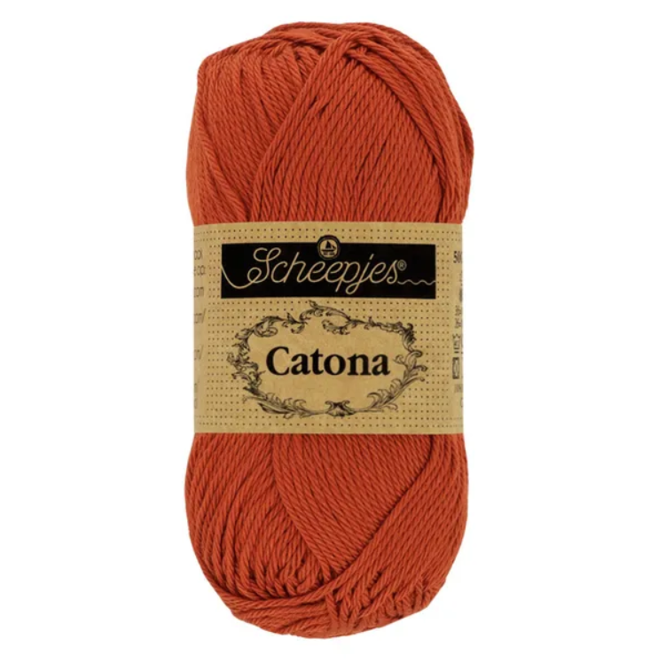 Sợi cotton Catona 50g - Scheepjes, đan móc áo, nón, búp bê