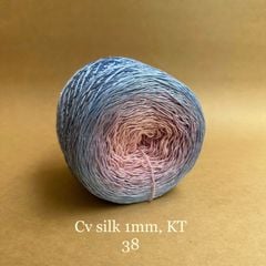 Cầu vồng sợi Silk kim tuyến, cỡ 1.0mm, 300g, đan móc áo, váy, khăn
