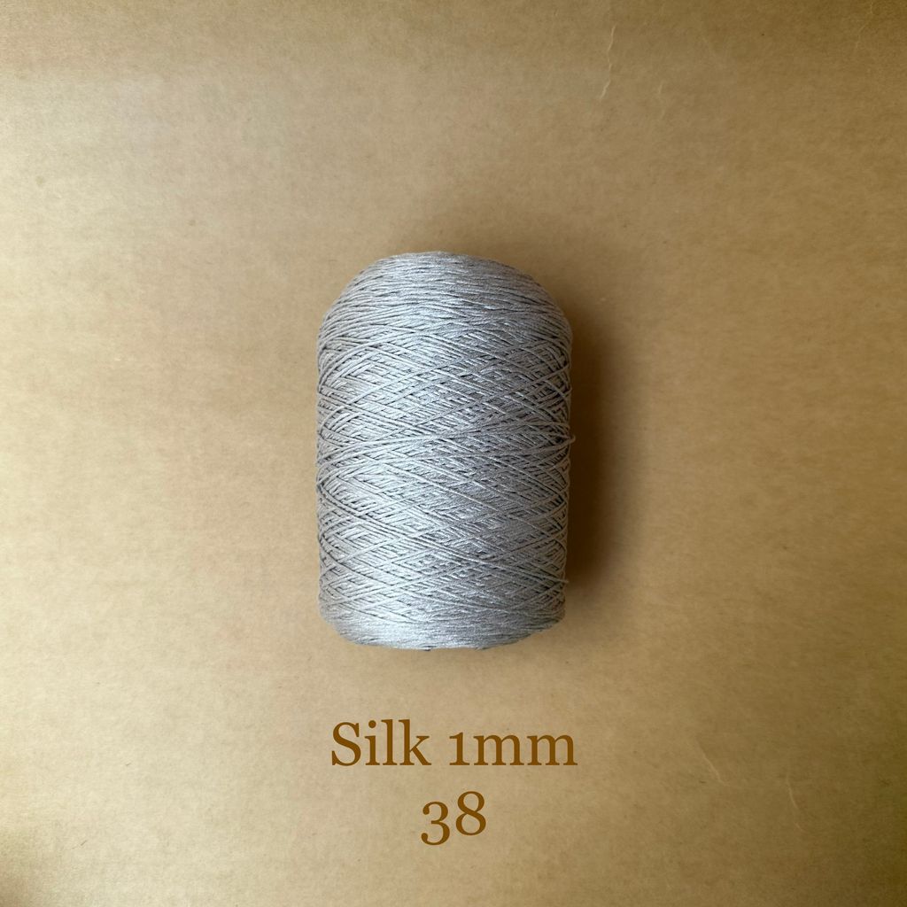 Cuộn sợi 100% Silk 1mm, 300g màu trơn