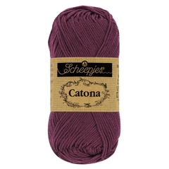 Sợi cotton Catona 50g - Scheepjes, đan móc áo, nón, búp bê