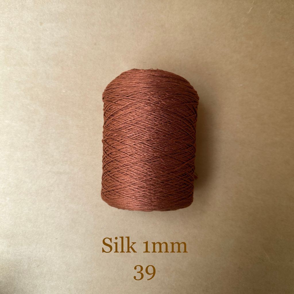 Cuộn sợi 100% Silk 1mm, 300g màu trơn