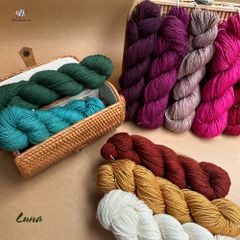 Len Luna nhập khẩu từ Symfonie - KnitPro, đan móc áo, váy, khăn