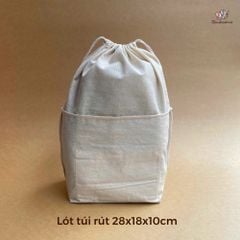 Lót túi dây rút, chất liệu vải cotton, dùng cho túi, ví đan móc thủ công
