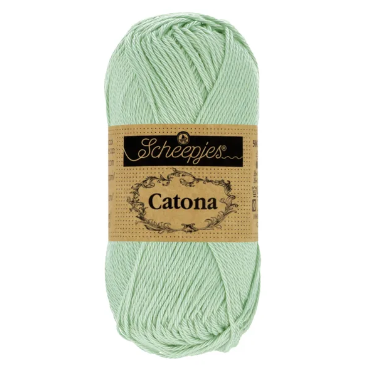 Sợi cotton Catona 50g - Scheepjes, đan móc áo, nón, búp bê