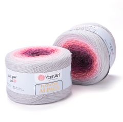 Len cầu vồng ấm Flower Alpaca nhập khẩu từ Yarnart, đan móc áo, áo choàng, váy, nón