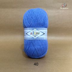 Cuộn len ấm Lanagold 800 hãng Alize siêu dôi, siêu ấm đan móc khăn, áo ấm cực thích