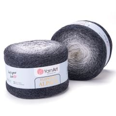 Len cầu vồng ấm Flower Alpaca nhập khẩu từ Yarnart, đan móc áo, áo choàng, váy, nón
