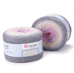 Len cầu vồng ấm Flower Alpaca nhập khẩu từ Yarnart, đan móc áo, áo choàng, váy, nón