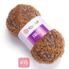 Len Yarnart xoắn nhiều màu Frizzy đan móc áo, váy, nón, áo khoác