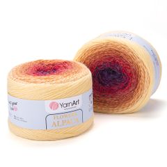 Len cầu vồng ấm Flower Alpaca nhập khẩu từ Yarnart, đan móc áo, áo choàng, váy, nón