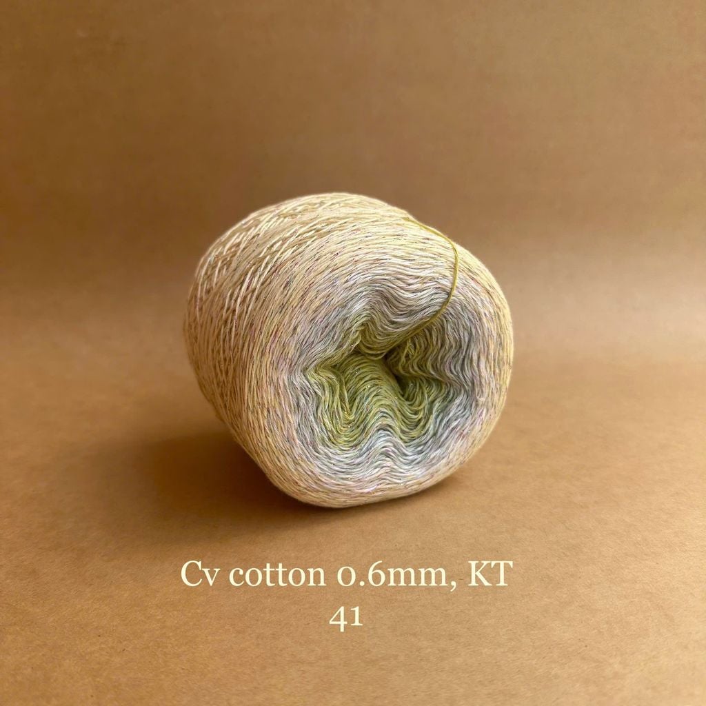 Sợi cầu vồng Cotton 0.6mm, kim tuyến
