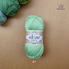 Sợi acrylic bóng Diva nhập khẩu từ Alize yarns đan móc bikini, áo, váy, thú, nón cực xinh
